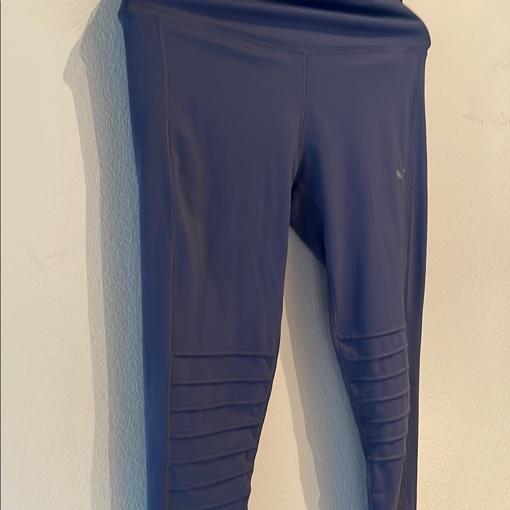 Puma Moto Mesh Leggings, Slate Blue Size L - Picture 5 of 13